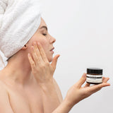 Applying Face Cream