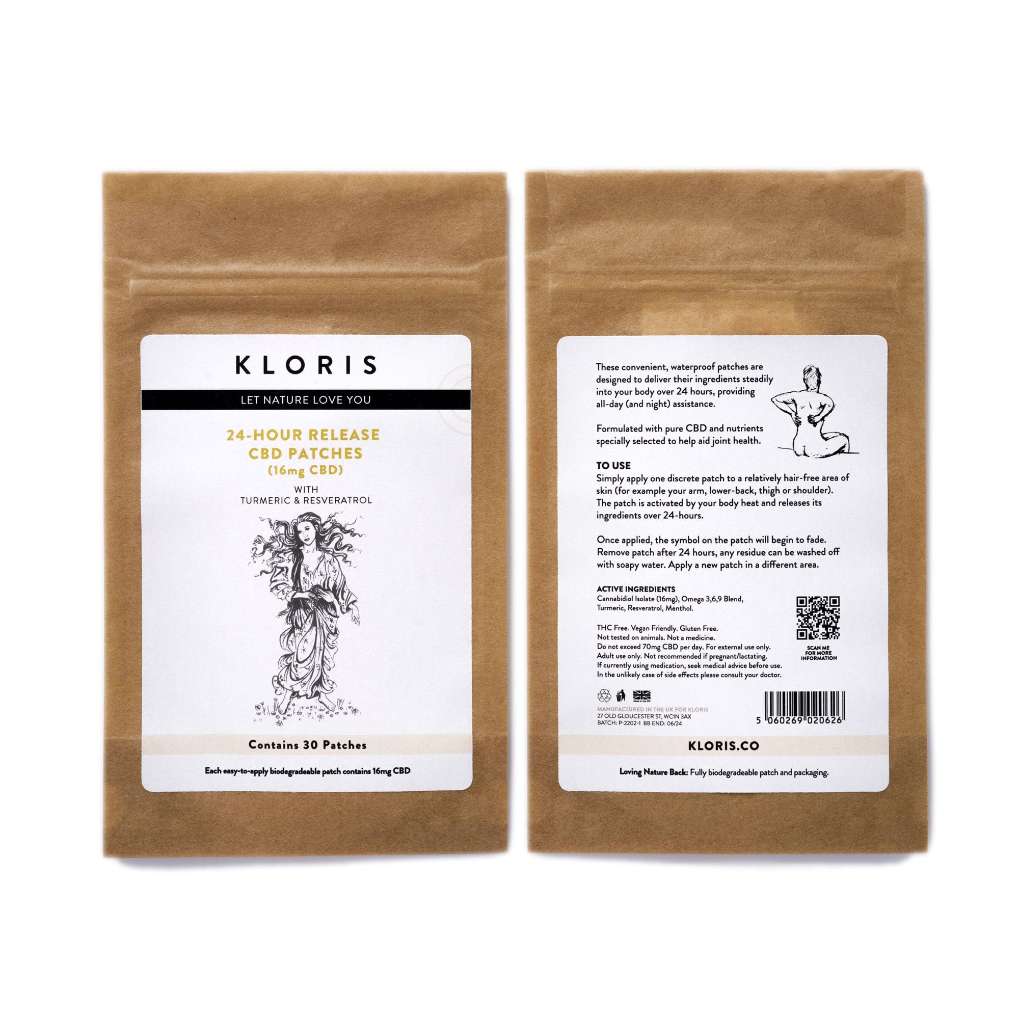 Biodegradable CBD Patches for pain