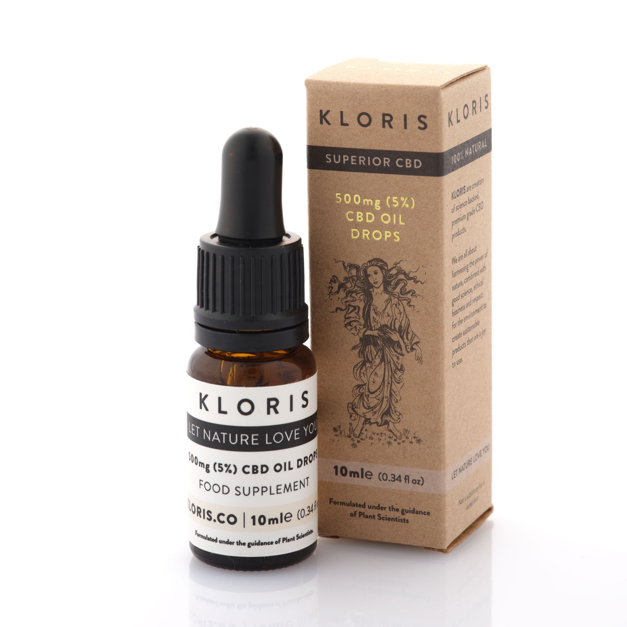 KLORIS 500mg CBD Oil (5%) Dropper Bottle