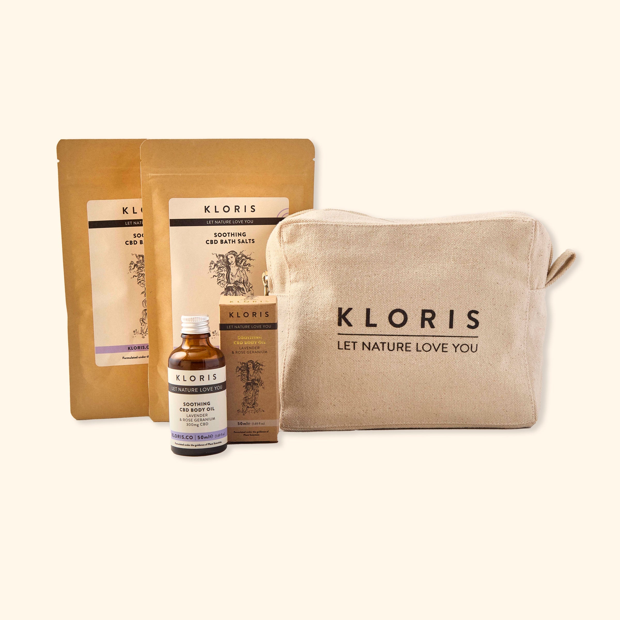 KLORIS Bath salts and oil gift set